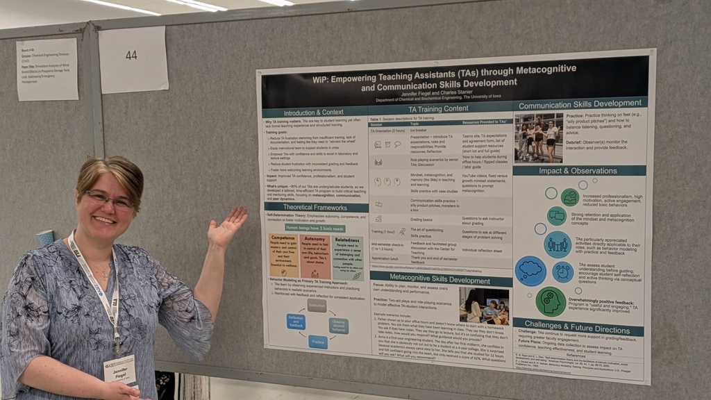 Jennifer Fiegel Poster at ASEE